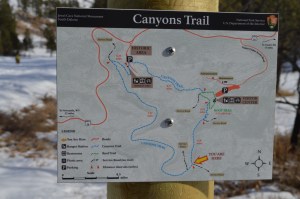 A very helpful sign with a very accurate trail map. 